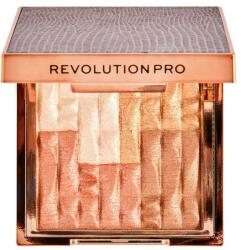 Revolution PRO Paletă pudră iluminatoare și bronzer - Revolution Pro Goddess Glow Shimmer Brick Bronzer Sublime