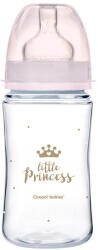 Canpol Babies PP Easy Start Royal Baby Royal Baby Biberon larg anti-colic 240ml 35/234 Roz