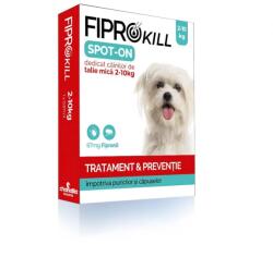  Fiprokill Pipete Antiparazitare pentru Caine Fiprokill Dog S 2-10 kg, 3 pipete