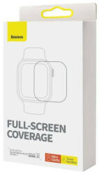 Baseus NanoCrystal Protective Film for Apple Watch 4/5/6/SE/SE 2, 44mm (2pcs) with mounting kit, Transparent (P6001510B201-01) (P6001510B201-01)