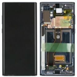 Samsung Galaxy Note 10 Plus Keret + LCD Kijelző + Érintőüveg, Fekete (GH82-20838A/GH82-20900A)
