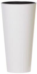 Prosperplast TUBUS SLIM fehér fényes 25 cm virágcserép (DTUS250S -S449)
