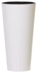Prosperplast TUBUS SLIM fehér fényes 20 cm virágcserép (DTUS200S -S449) - epenta