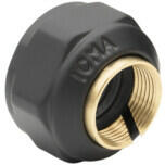 ICMA Conector teava cupru, 15 mm, negru mat, 81091GE09, ICMA (81091GE09)