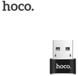 hoco. UA6 OTG adapter USB A - Type C, fekete - speedshop