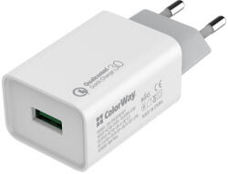 ColorWay Ac Tolto 1xusb Quick Charge 3.0, 18w, Feher (cw-chs013q-wt)