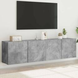 vidaXL 2 db betonszürke falra szerelhető TV-szekrény 80 x 30 x 41 cm (836959) - pepita