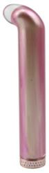 Guilty Toys Vibrator G-Spot Vibe Glass, 10 Moduri Vibratii, Sticla, USB Magnetic, Rose Gold, 12 cm, Guilty Toys, Glamour Vibrator