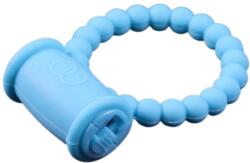 Mokko Toys Inel de Penis Beaded Ring cu Vibratii, Silicon, Albastru, Mokko Toys, Good Vibes Inel pentru penis