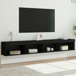vidaXL 2 db fekete TV-szekrény LED-világítással 100x30x30 cm (837158) - pepita
