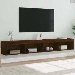 vidaXL 2 db barna tölgy színű TV-szekrény LED-ekkel 100x30x30 cm (837168) - pepita