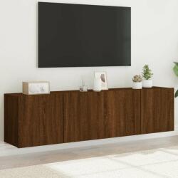vidaXL 2 db barna tölgy színű falra szerelhető TV-szekrény 80x30x41 cm (836965) - pepita