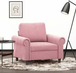 vidaXL rózsaszín bársony kanapéfotel 60 cm (359512) - pepita