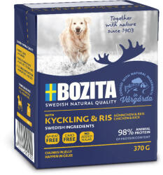 Bozita 24X370g Bozita falatkák aszpikban nedes kutyatáp- Csirke & rizs