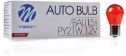 m-tech BAU15s, sárga halogén izzó 12V - 21W 1db (72Z36) (72Z36)