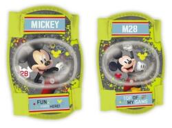 Csepel Disney Mickey gyerek könyök és térdvédő, Miki egér, neon és szürke