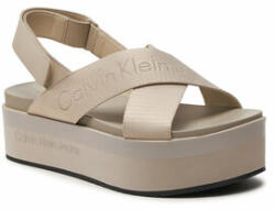 Calvin Klein Jeans Sandale Flatform Sandal Sling In Mr YW0YW01362 Bej