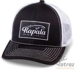 Rapala Fekete Fehér Hálós Baseball Sapka - Rapala Mid Pro Patch Logo Snapback Black (6148006)
