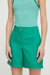 Tommy Hilfiger pantaloni scurți femei, culoarea verde, uni, high waist WW0WW41769 PPYH-SZD063_76X