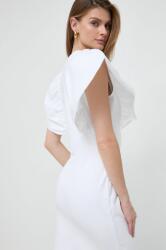 KARL LAGERFELD rochie culoarea alb, mini, mulata PPYH-SUD0JA_00X