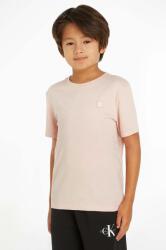 Calvin Klein tricou de bumbac pentru copii culoarea negru, neted PPYH-TSB00L_12X