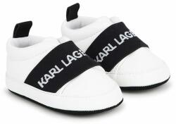 Karl Lagerfeld adidași pentru bebeluși culoarea alb PPYH-OBK007_00X