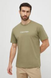 Calvin Klein tricou din bumbac culoarea verde, cu model K10K111346 9BYX-TSM01Y_77X