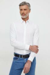Calvin Klein cămașă bărbați, culoarea bej, cu guler clasic, slim J30J324614 PPYH-KDM03W_01X