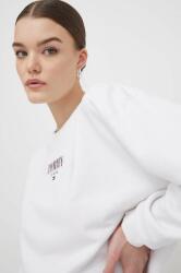 Tommy Hilfiger bluză femei, culoarea alb, cu imprimeu DW0DW17796 PPYH-BLD0UM_00X