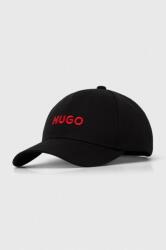 Hugo șapcă de baseball din bumbac culoarea negru, cu imprimeu 50496033 9BYX-CAM02E_99A