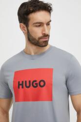 Hugo tricou din bumbac culoarea gri, cu imprimeu 50467952 PPYY-TSM27H_90X (50467952)