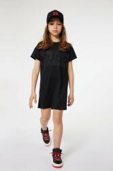 Hugo rochie din bumbac pentru copii culoarea negru, mini, drept PPYH-SUG049_99X