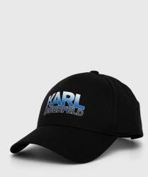 Karl Lagerfeld șapcă culoarea negru, cu imprimeu 541123.805616 PPYH-CAM027_99X