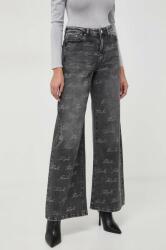 Karl Lagerfeld jeansi femei, culoarea gri PPYH-SJD08J_90J