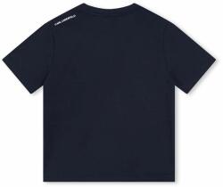 KARL LAGERFELD tricou de bumbac pentru copii culoarea albastru marin, cu imprimeu PPYH-TSB03P_59X