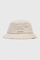 Calvin Klein pălărie din bumbac culoarea bej, bumbac K60K611872 PPYH-CAD072_08X