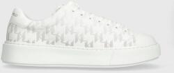 Karl Lagerfeld sneakers din piele MAXI KUP culoarea alb, KL52224 PPYH-OBM0I9_00X