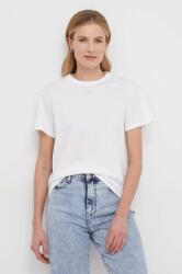 Calvin Klein tricou din bumbac femei, culoarea alb K20K206629 PPYH-TSD17H_00X