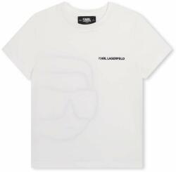 KARL LAGERFELD tricou de bumbac pentru copii culoarea alb, cu imprimeu PPYH-TSB040_00X