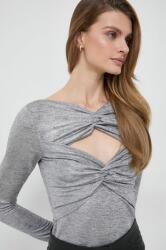KARL LAGERFELD bluza femei, culoarea gri, melanj PPYH-BUD03C_90X