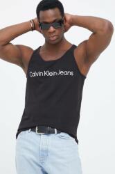 Calvin Klein top din bumbac culoarea negru J30J323099 PPYX-TSM2JM_99X
