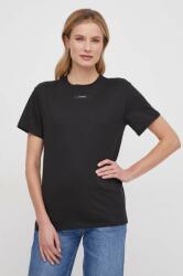 Calvin Klein tricou din bumbac femei, culoarea negru K20K206629 PPYH-TSD17H_99X