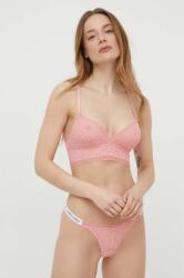 Tommy Jeans sutien culoarea roz, dantela, uni UW0UW05157 PPYH-BID1R5_30X