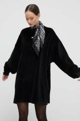 Tommy Hilfiger rochie de catifea culoarea negru, mini, oversize DW0DW17714 PPYH-SUD07H_99X