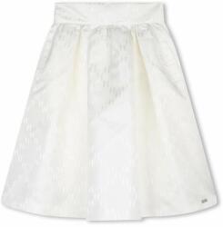 KARL LAGERFELD fusta fete culoarea alb, mini, evazati PPYH-SDG03L_00X