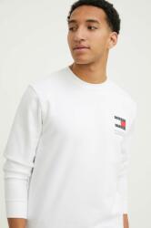 Tommy Hilfiger bluză bărbați, culoarea alb, cu imprimeu DM0DM18913 PPYH-BLM10B_00X