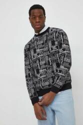 KARL LAGERFELD bluză bărbați, culoarea negru, cu model 541900.705060 PPYH-SWM02P_99A