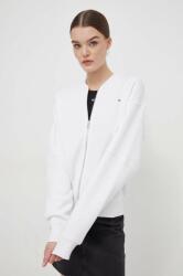 Tommy Hilfiger bluză femei, culoarea alb, uni DW0DW17957 PPYH-KUD0PK_00X