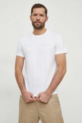Calvin Klein Jeans tricou din bumbac bărbați, culoarea alb, cu imprimeu J30J325489 PPYH-TSM1JH_00X