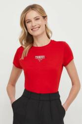 Tommy Jeans tricou femei, culoarea roșu DW0DW17839 PPYH-TSD1WF_33X